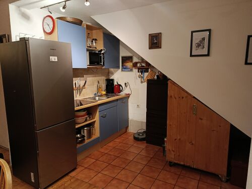 Insel Krk - Ferienwohnung Porthos KÃ¼che mit Induktion-Ceranfeld und SpÃ¼lmaschine