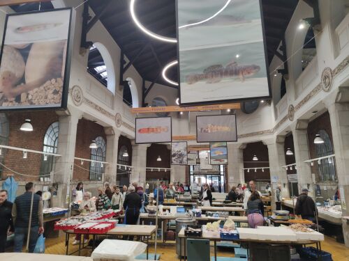 Die Fischhalle vom Markt von Rijeka