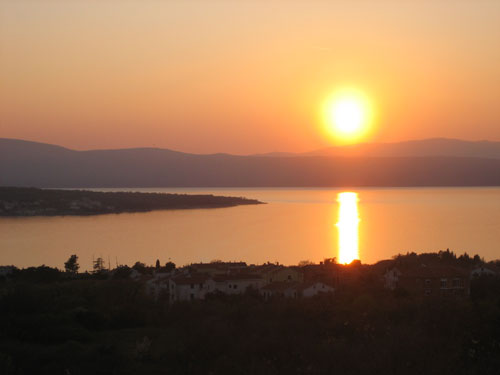 Sonnenuntergang vom Balkon von Don Camillo