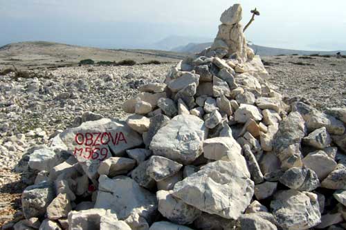 krk wandern obzovo gipfel